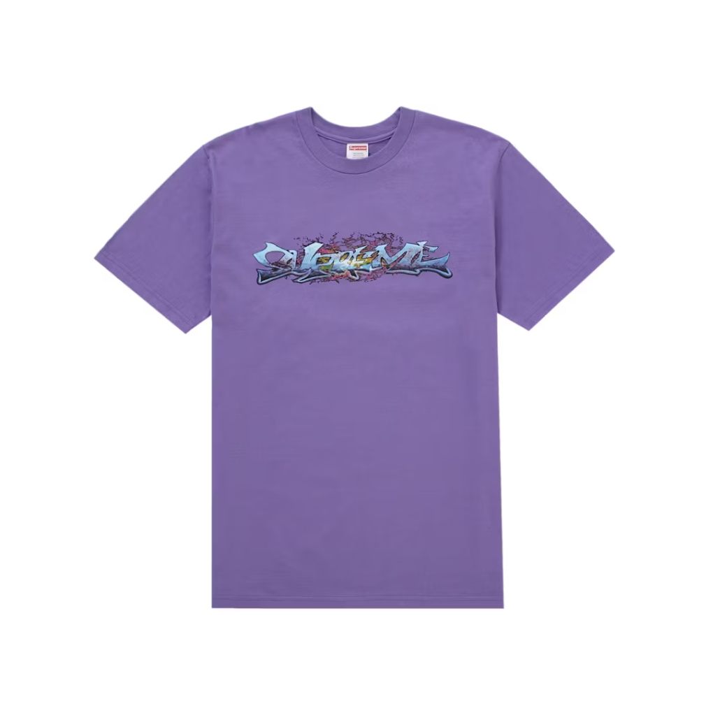 Supreme Tag Tee Purple