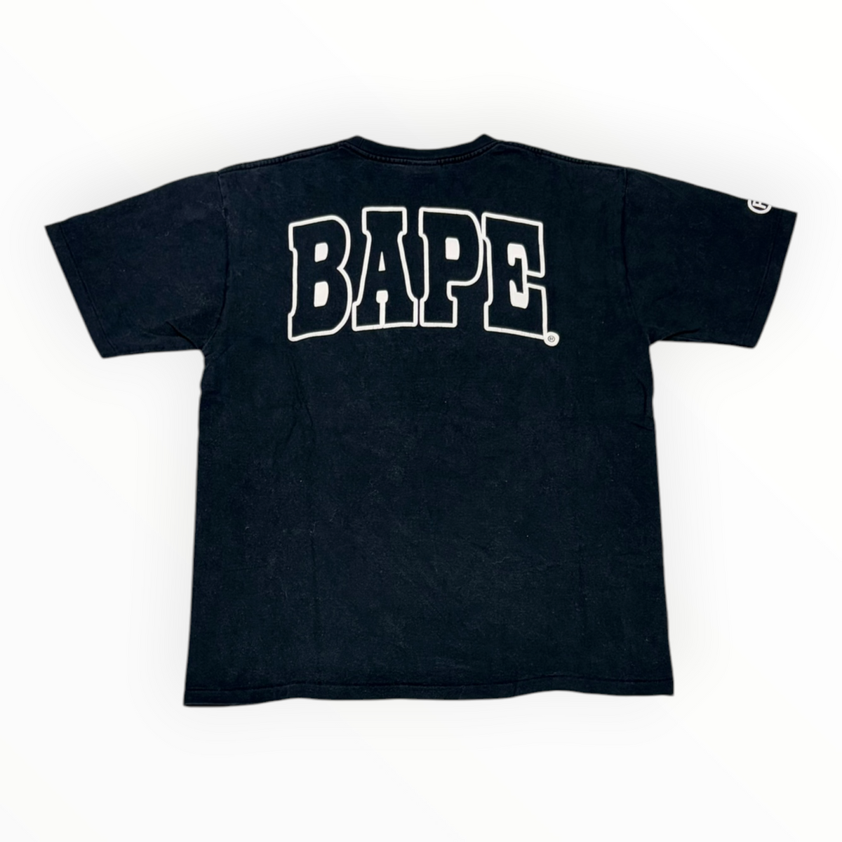 BAPE Camo Zipper Ape Head Tee Black