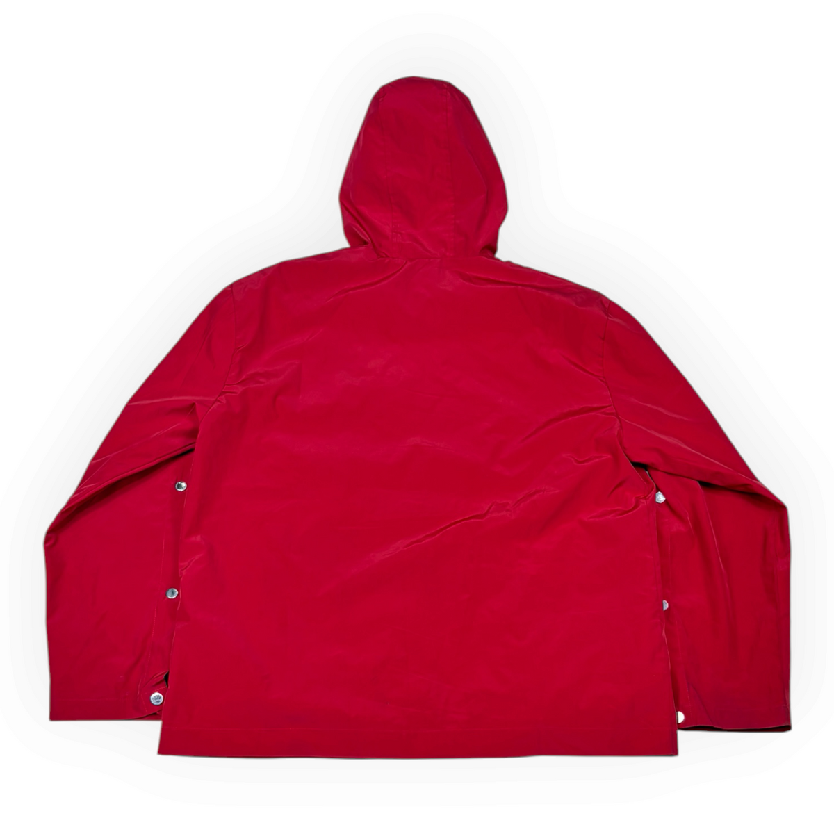 Saint Vanity Nylon Hooded Track Jacket Red