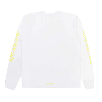 Chrome Hearts Neck Logo Longsleeve White/Yellow