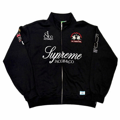 Supreme La Martina Zip Up Sweatshirt Black