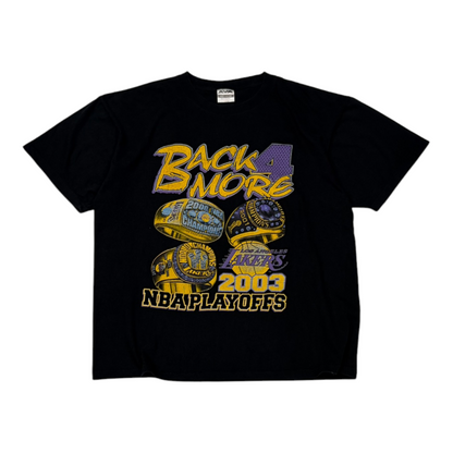 Y2K Los Angeles Lakers Back 4 More Tee Black
