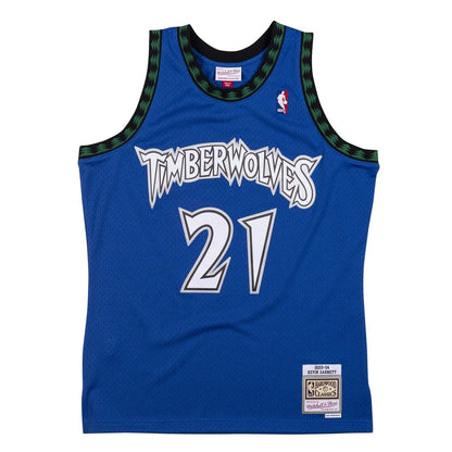 Mitchell & Ness Minnesota Timberwolves Kevin Garnett 2003/04 Hardwood Classics Swingman Jersey Blue