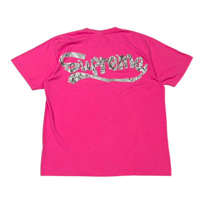 Supreme Tape Tee Fuchsia