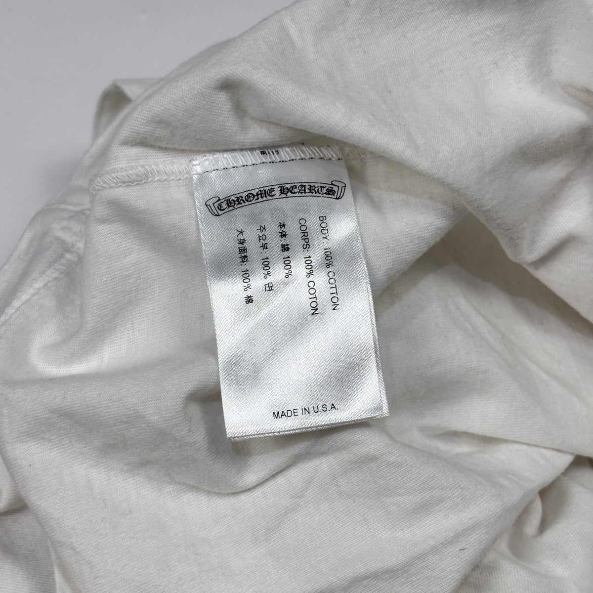Chrome Hearts Horse Shoe Logo Pocket T-Shirt White