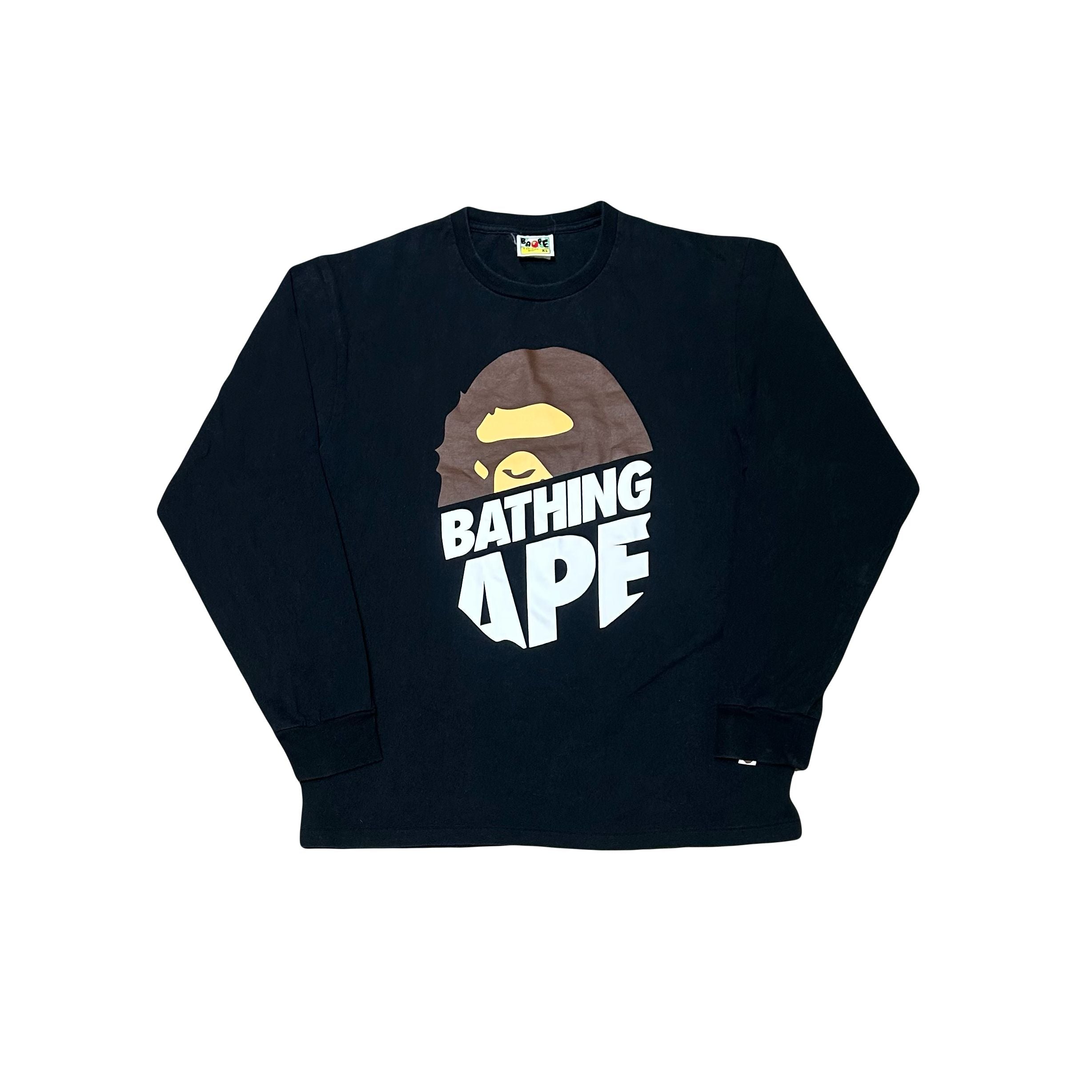 Bape Bathing Ape Head Tee LS Tee