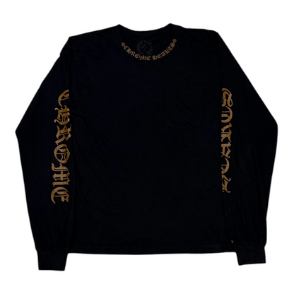 Chrome Hearts Neck Logo Longsleeve Black/Brown