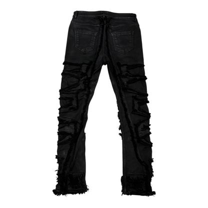 Rick Owens Drkshdw Slashed Detroit Jeans Black
