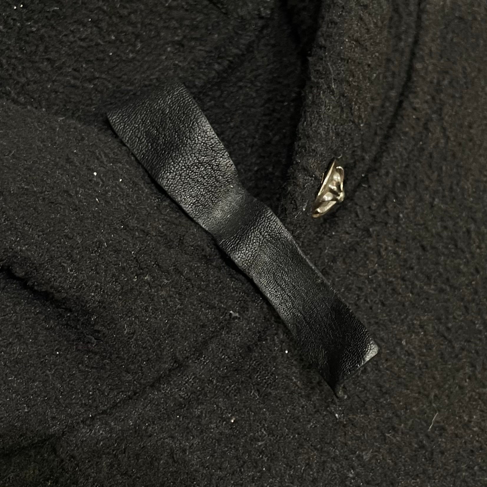 Chrome Hearts Horseshoe Logo Fleece Hoodie Black