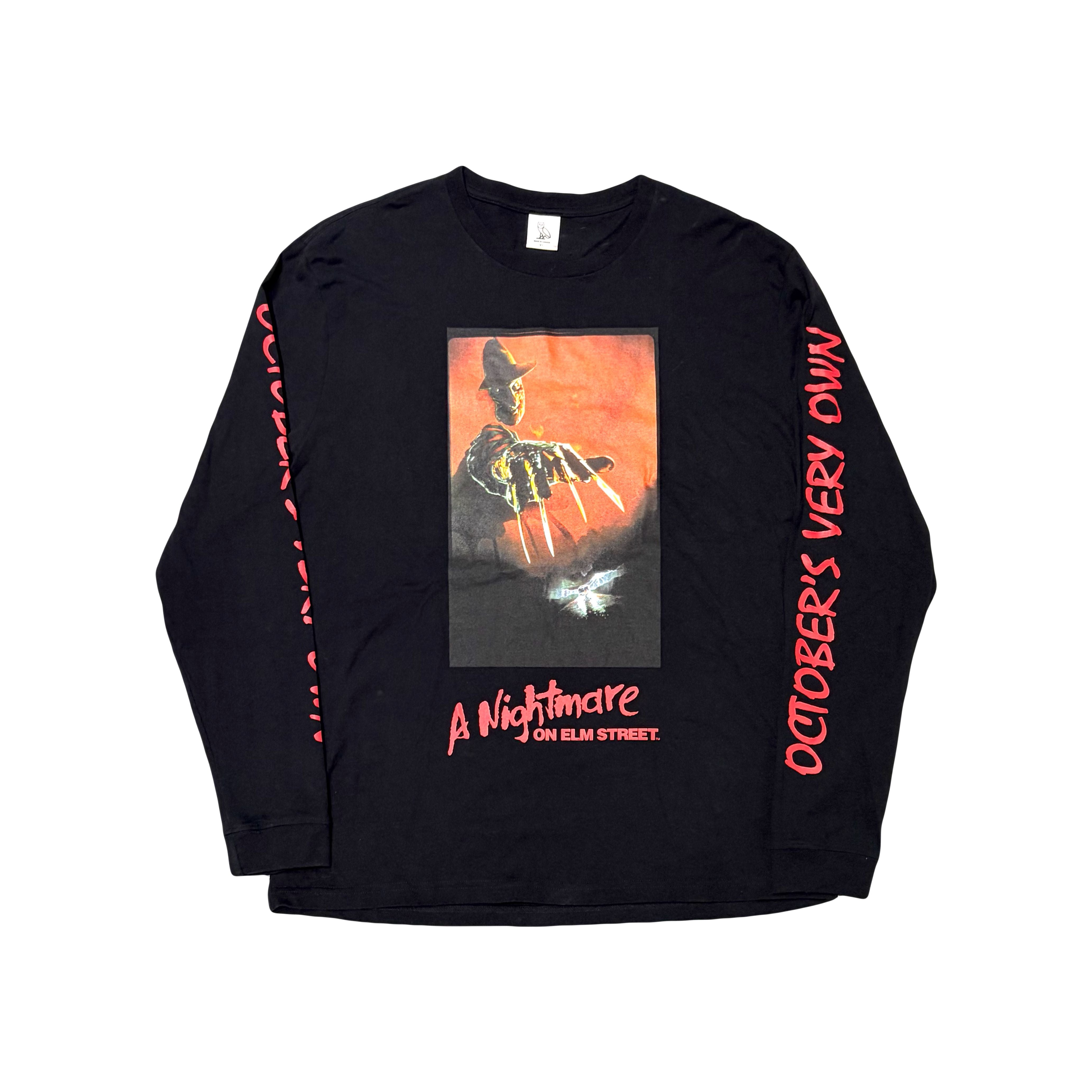 OVO A Nightmare On Elm Street Longsleeve T-Shirt Black