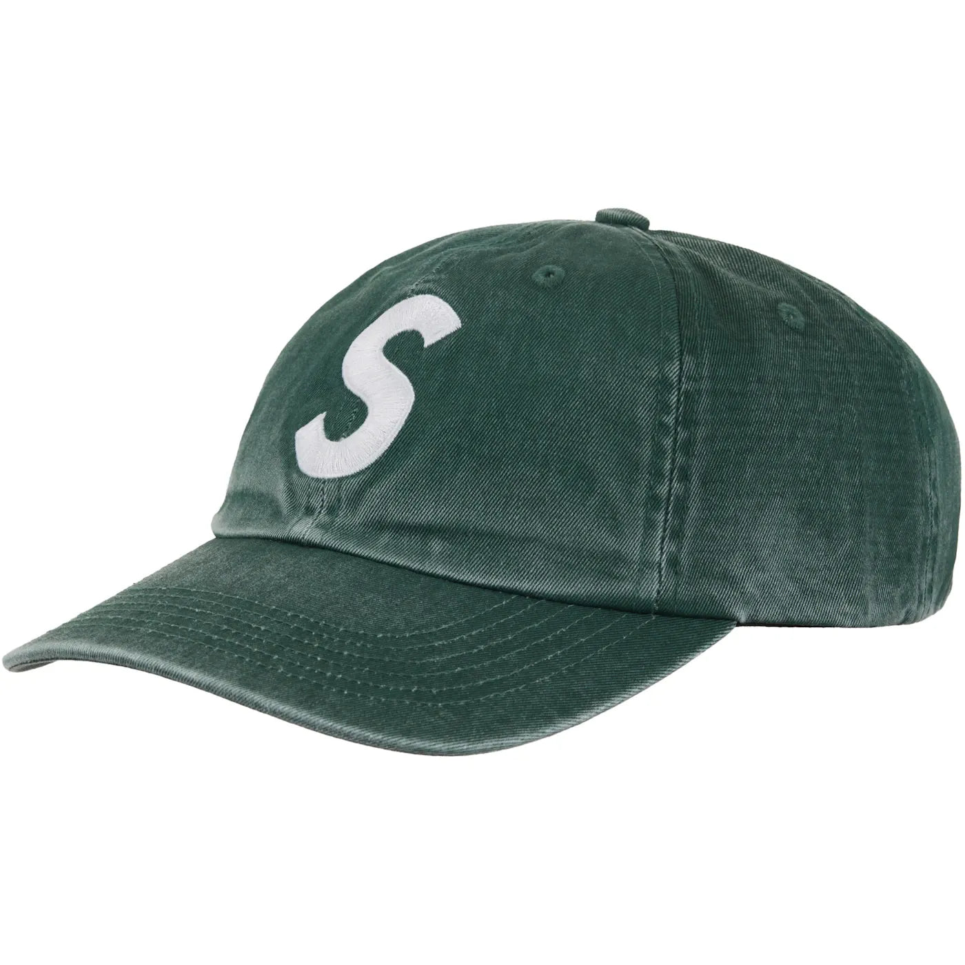 Supreme Pigment Coated S Logo 6-Panel Green
