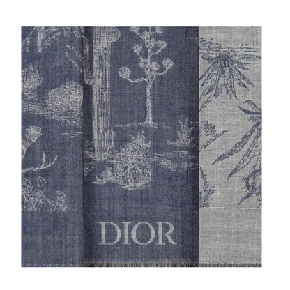 Dior x Cactus Jack Stole 'Blue/White'