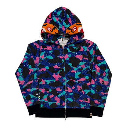 BAPE x Kid Cudi Shark Full Zip Hoodie Multi