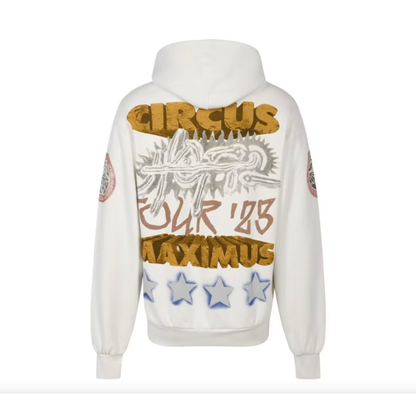 Travis Scott Utopia Circus Maximus 2023 Tour Hoodie White
