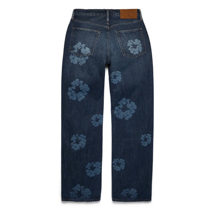 Denim Tears Baggy Laser Cotton Wreath Denim Pant Dark Wash