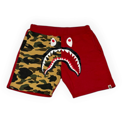 BAPE Shark Sweat Shorts (SS21) Red