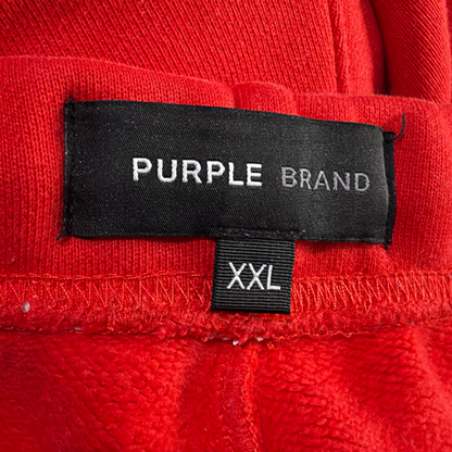 Purple Brand HWC Fleece Sweatpants Red