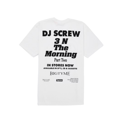 Supreme DJ Screw SUC Tee White
