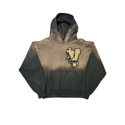 Vertabrae Varsity Patch Hoodie Vintage Black