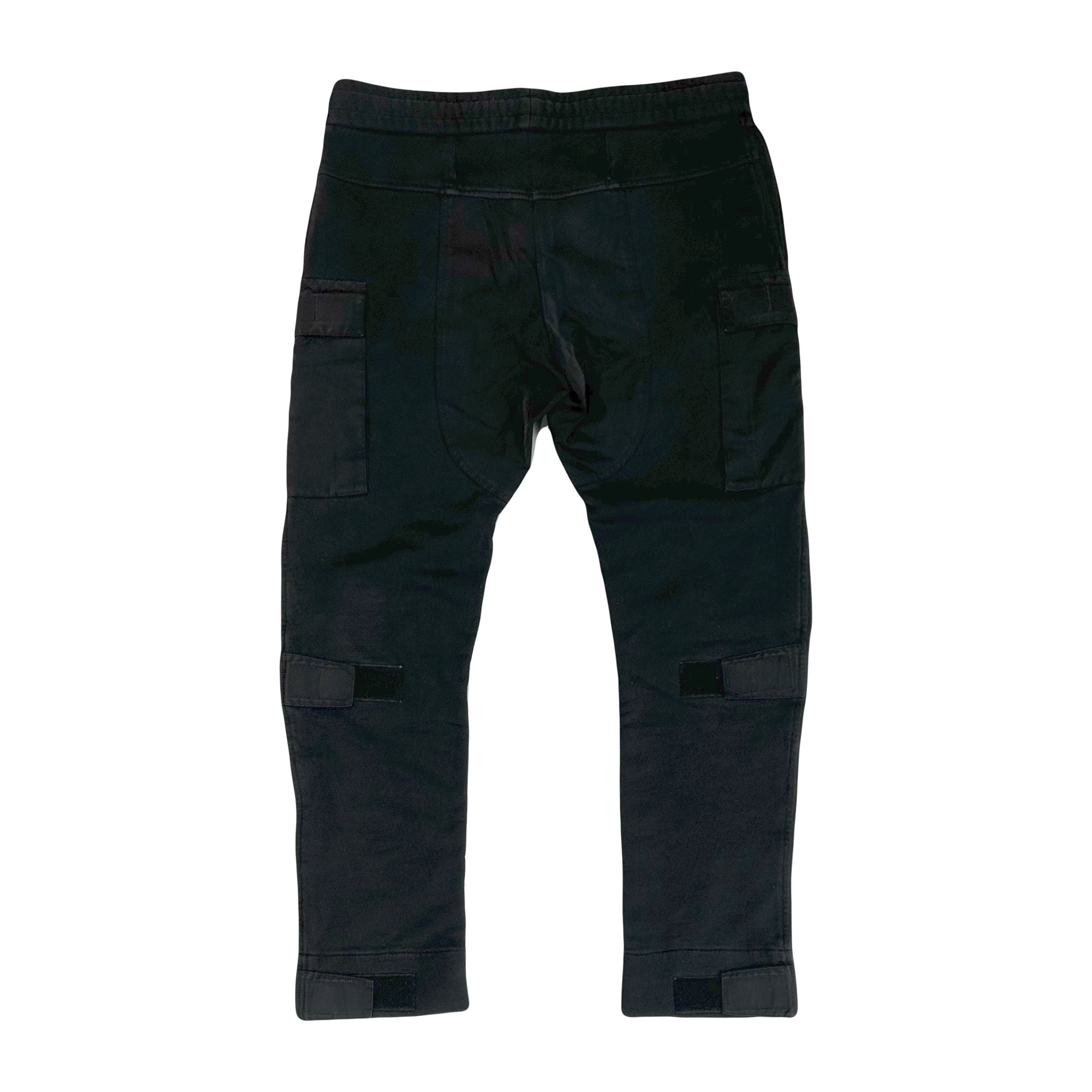 1017 ALYX 9SM Slim-Fit Fleece-Back Cotton-Jersey Cargo Sweatpants Black