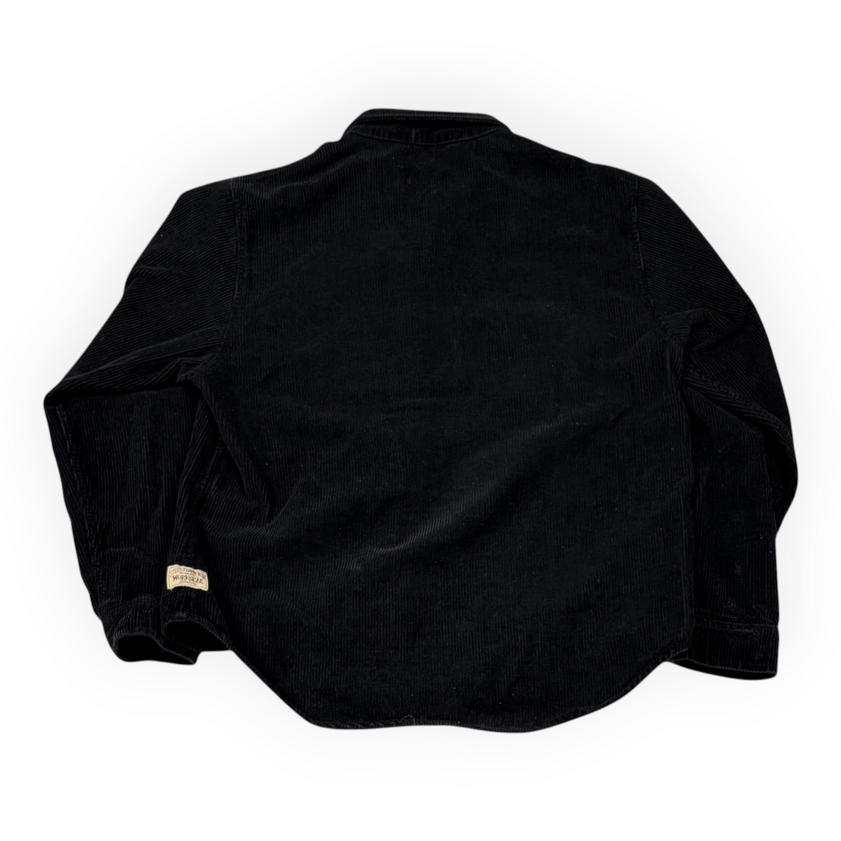 Stussy Wide Wale Corduroy Zip Up Black
