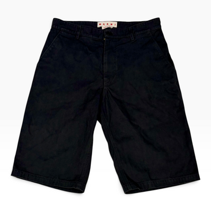 Marni Washed Chino Shorts Black