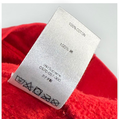Supreme Reflective Small Box Zip Up Sweatshirt Red