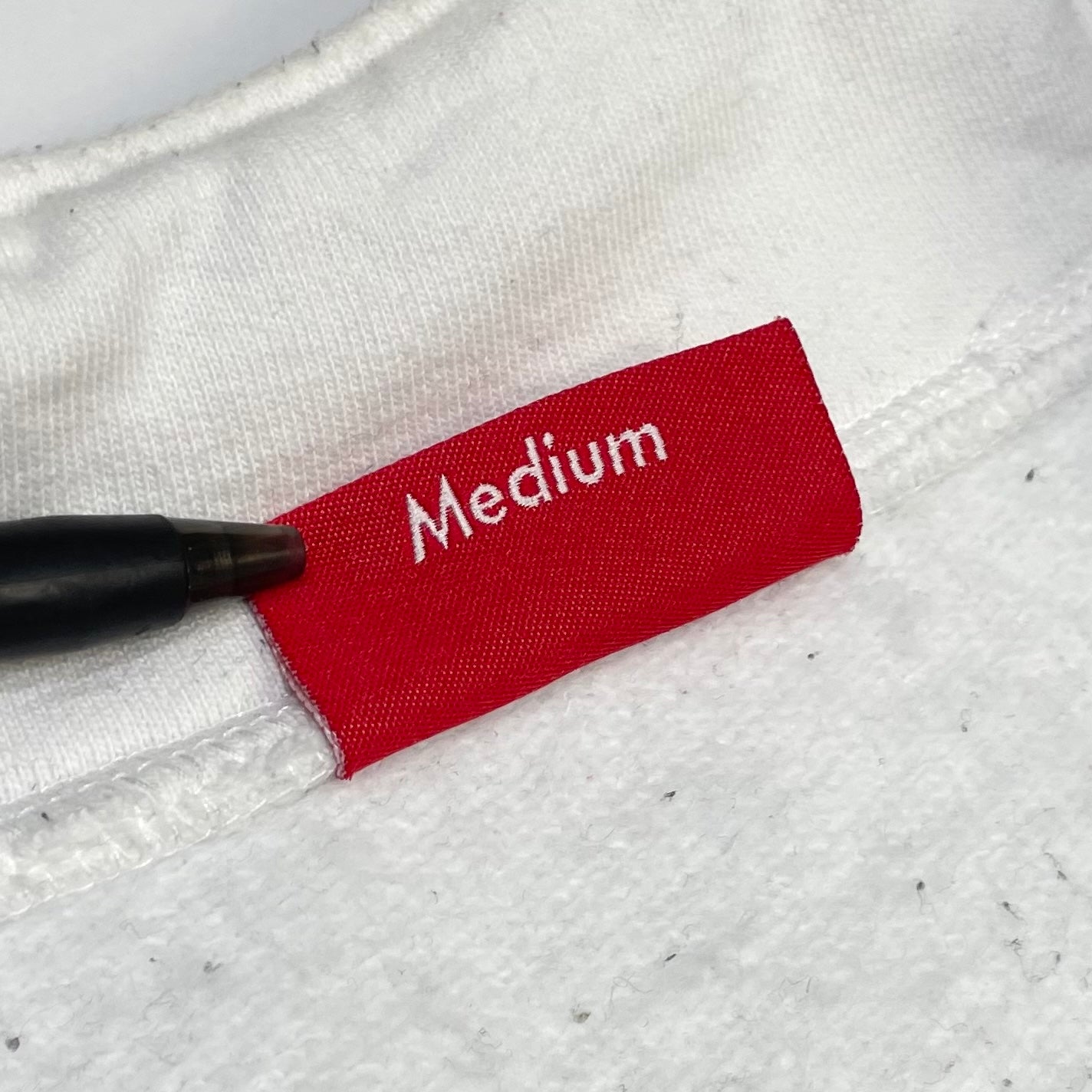 Supreme Leopard Panel Half Zip Sweatshirt White