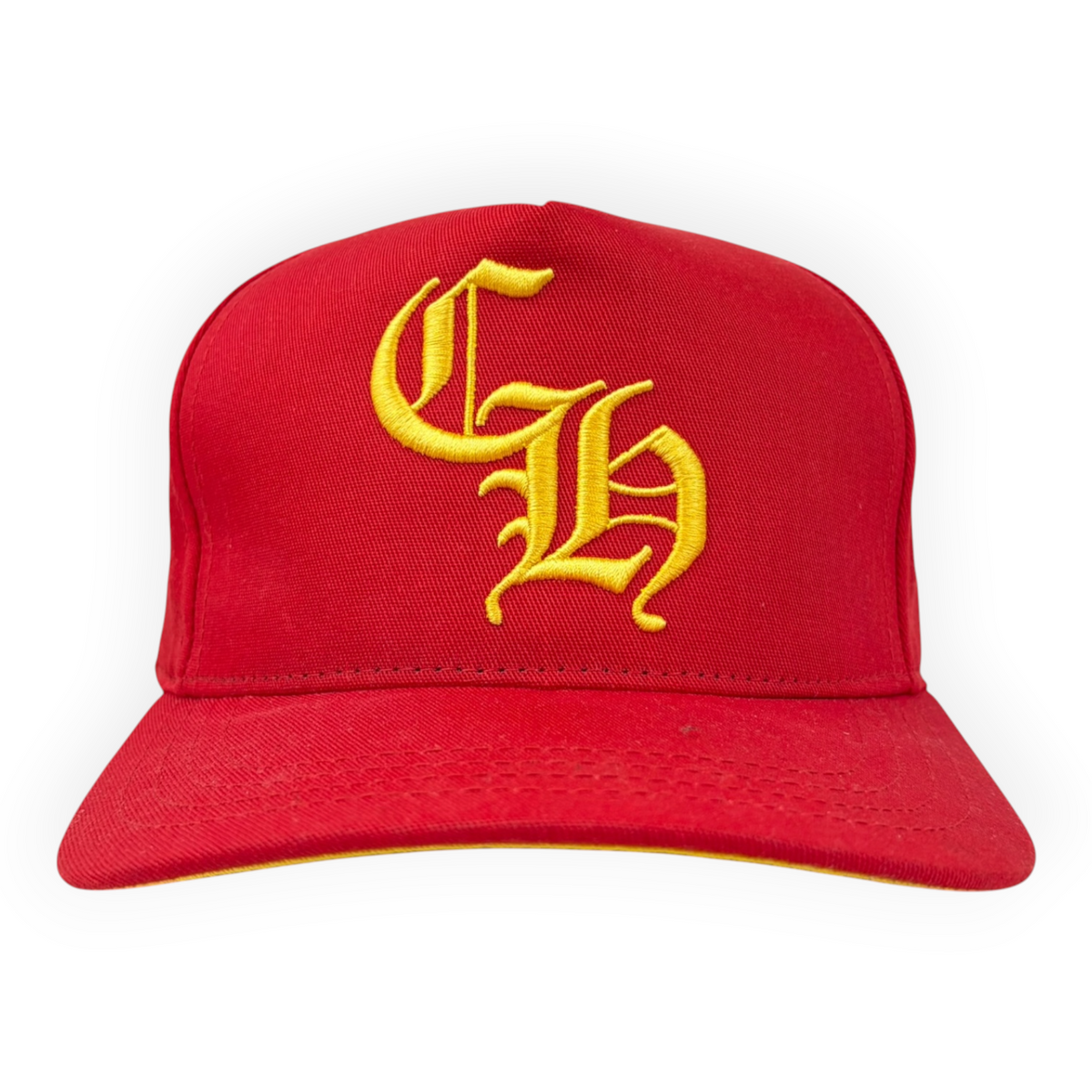 Chrome Hearts CH Silver Button Hat Red/Yellow