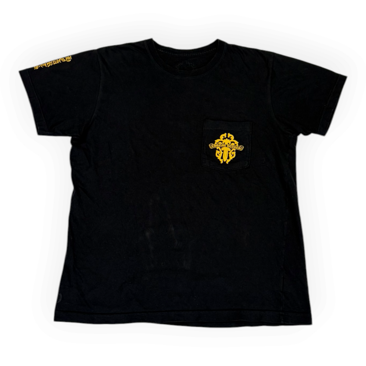 Chrome Hearts Yellow Dagger Pocket Tee Black