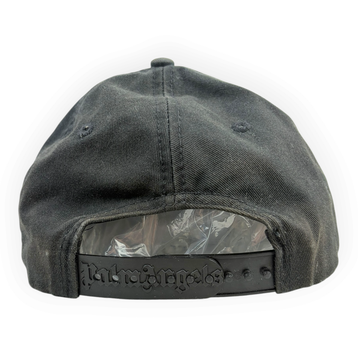 Palm Angels Logo Embroidered Baseball Cap Black