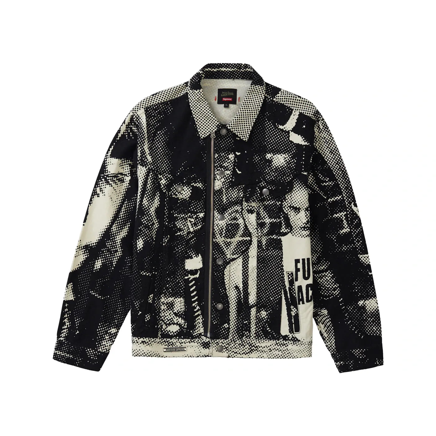 Supreme Jean Paul Gaultier Fuck Racism Trucker Jacket White