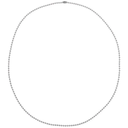 Chrome Hearts 30" .925 Sterling Silver Ball Chain