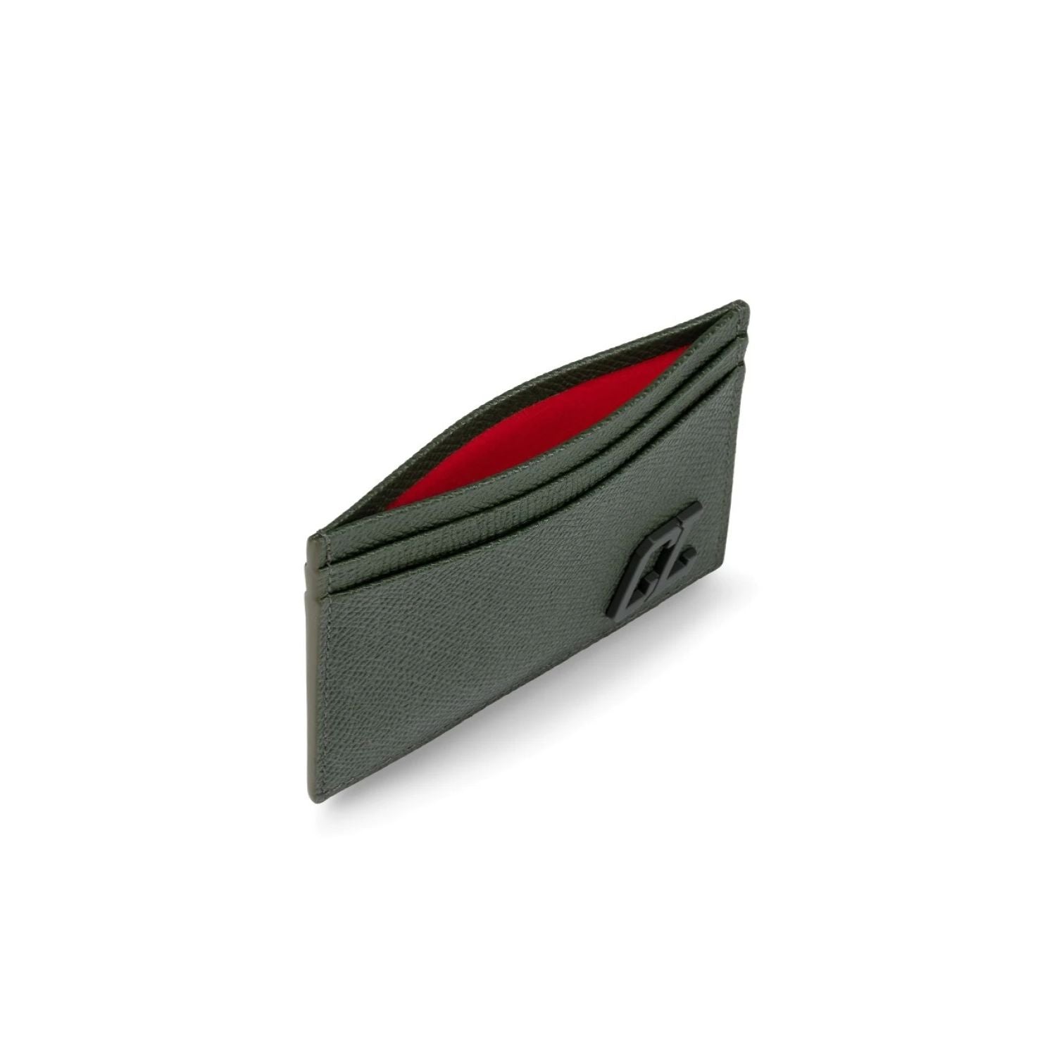 Christian Louboutin Groovy Calfskin Card Holder Green