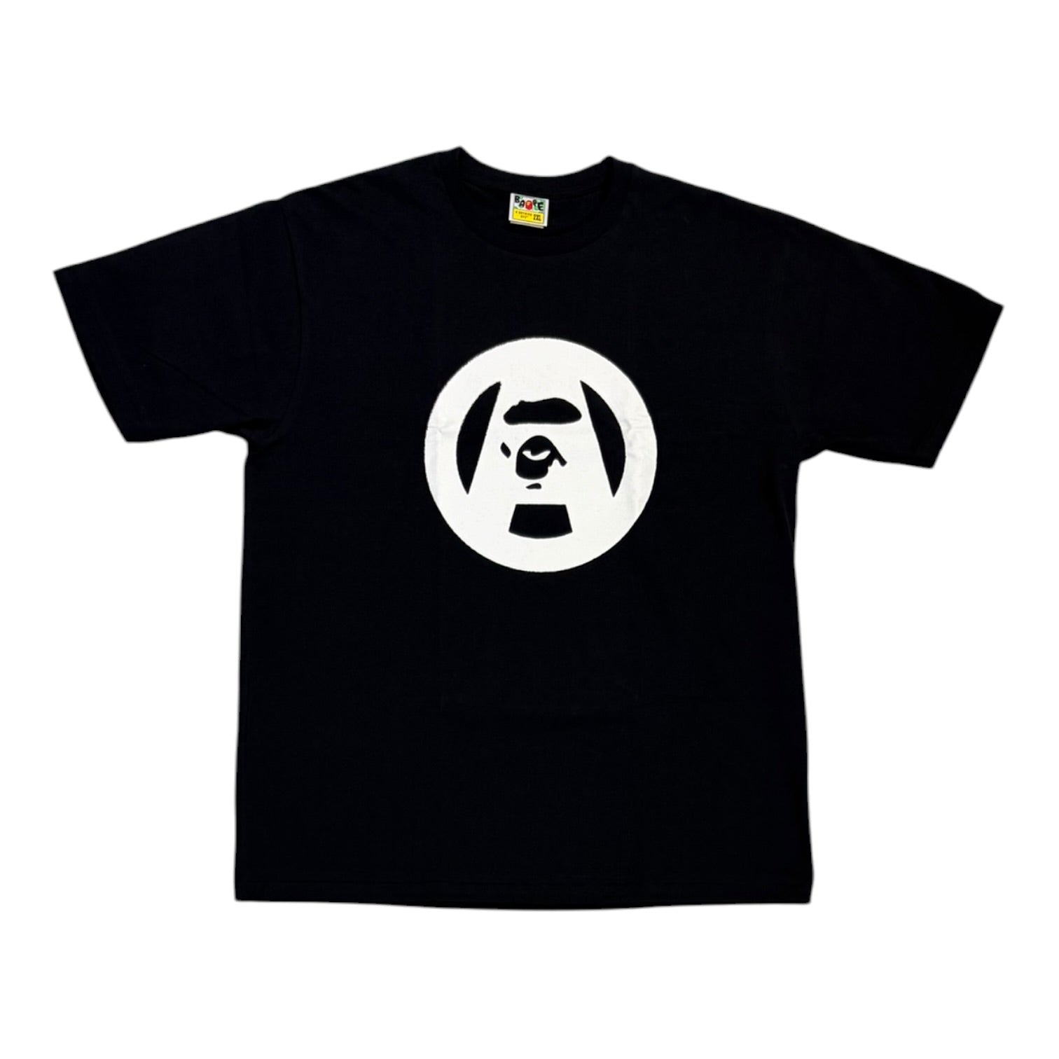 BAPE Stencil Circle Ape Face Tee Black