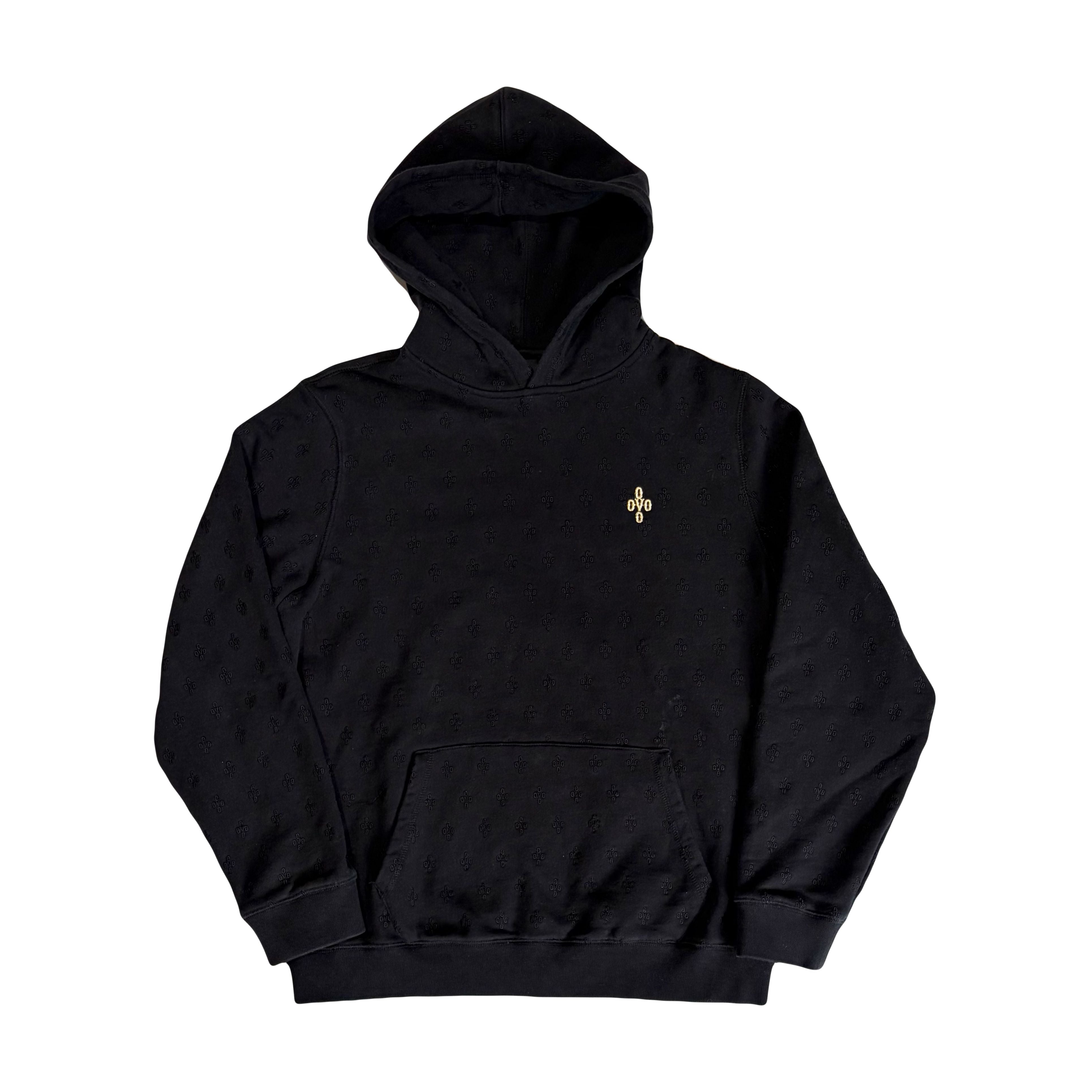 OVO Pom Pom Monogram Hoodie Black