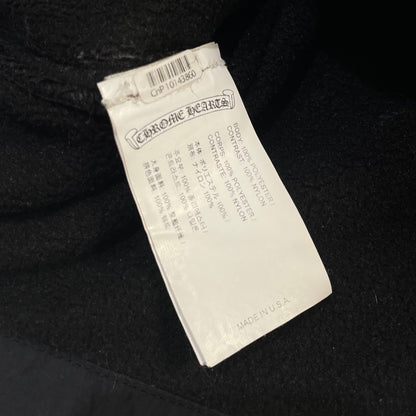 Chrome Hearts Horseshoe Logo Fleece Hoodie Black