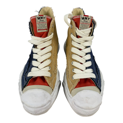 Maison Mihara Yasuhiro Original Sole Toe Cap Hi Sneaker Navy/Beige