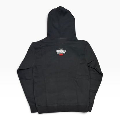 The Marathon Clothing Box Logo Hoodie Black