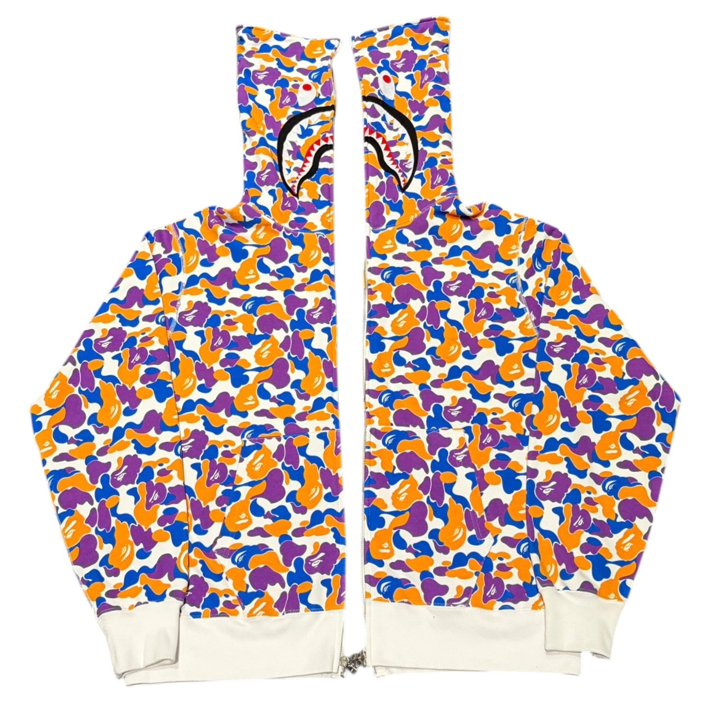 BAPE Store Los Angeles Separate Shark Full Zip Hoodie Multicolor