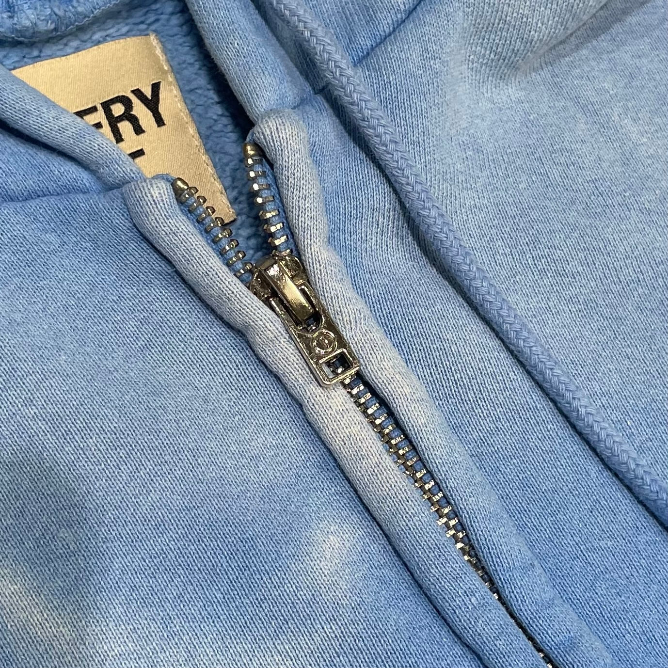 Gallery Dept. Sun Faded Zip Up Hoodie Blue