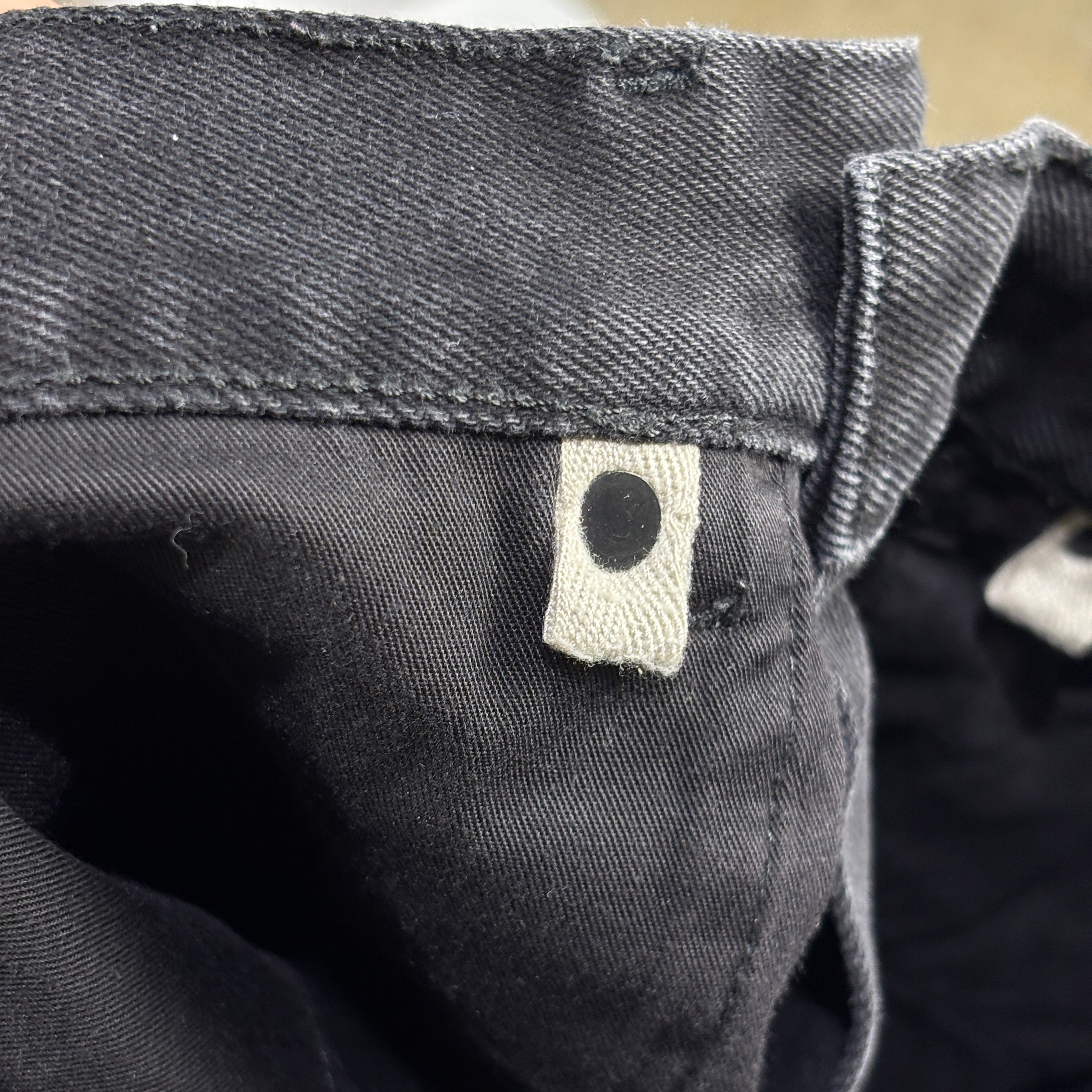 Off-White Diagonal Pocket Skinny Jeans Black