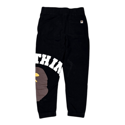 BAPE Giant College Sweatpants Black