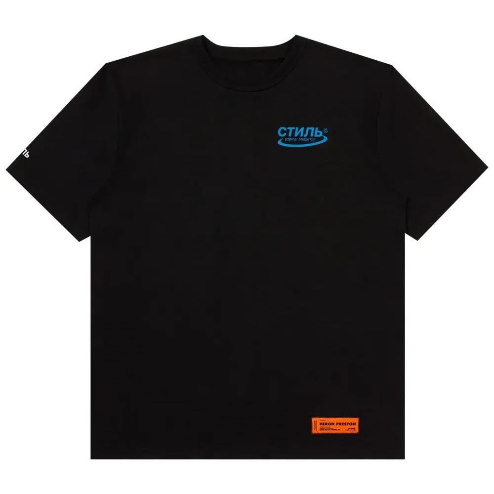 Heron Preston CTNMB Logo T-Shirt Black/Blue