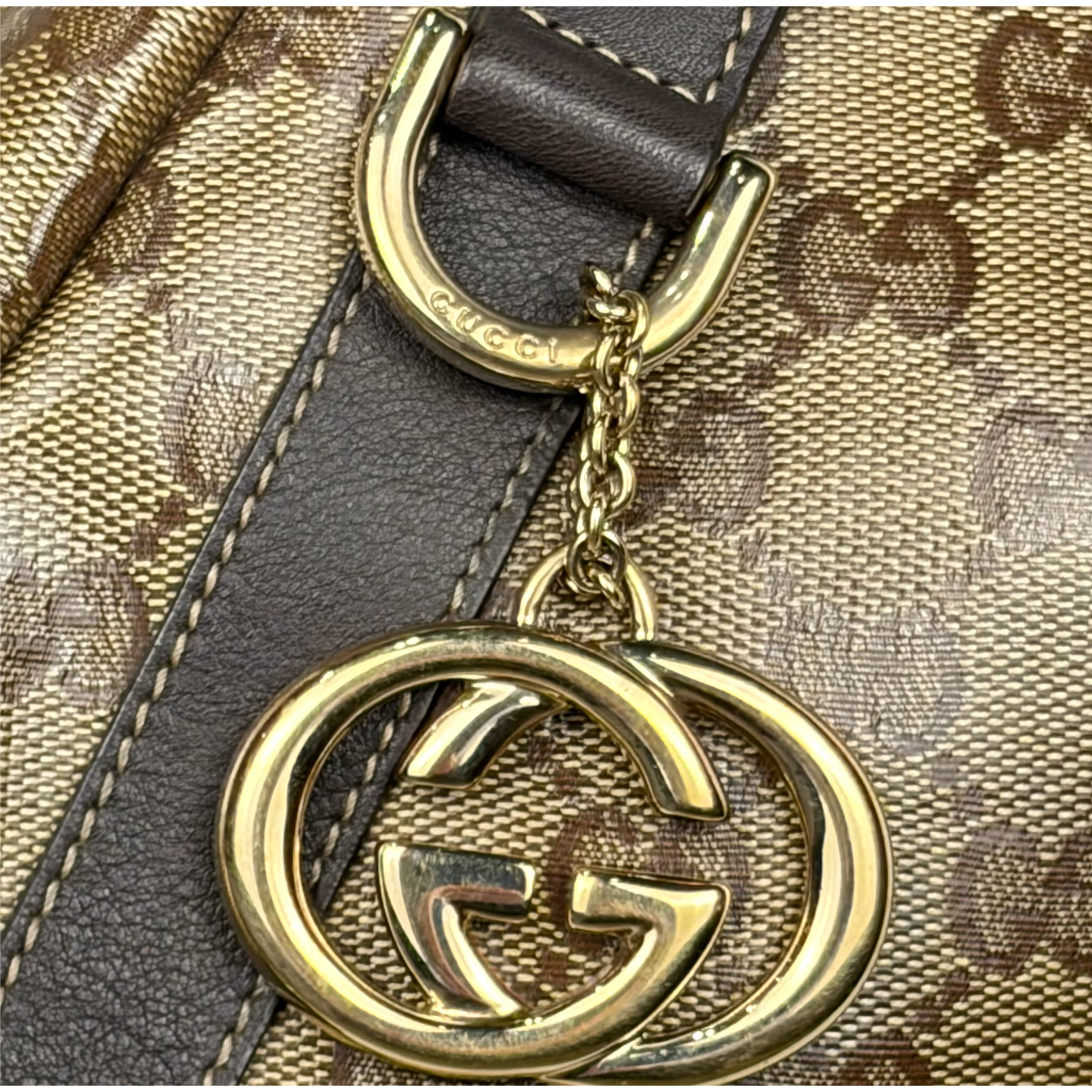 Gucci Original GG Crystal Canvas Abbey Tote