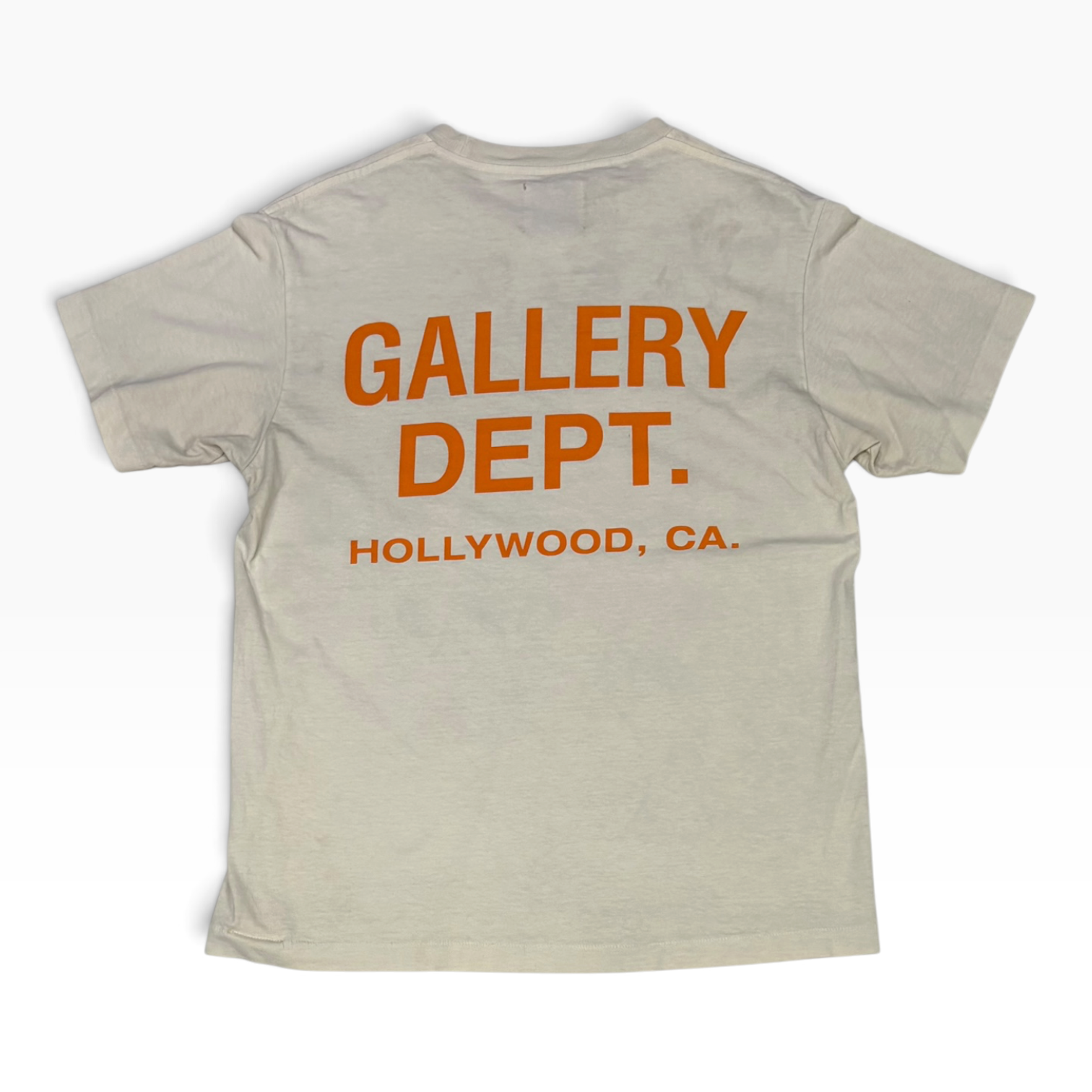 Gallery Dept. Souvenir T-Shirt Cream/Orange