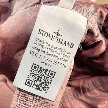 Stone Island Garment Dyed Crinkle NY Down Jacket Burgundy