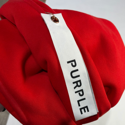 Purple Brand HWC Fleece Sweatpants Red