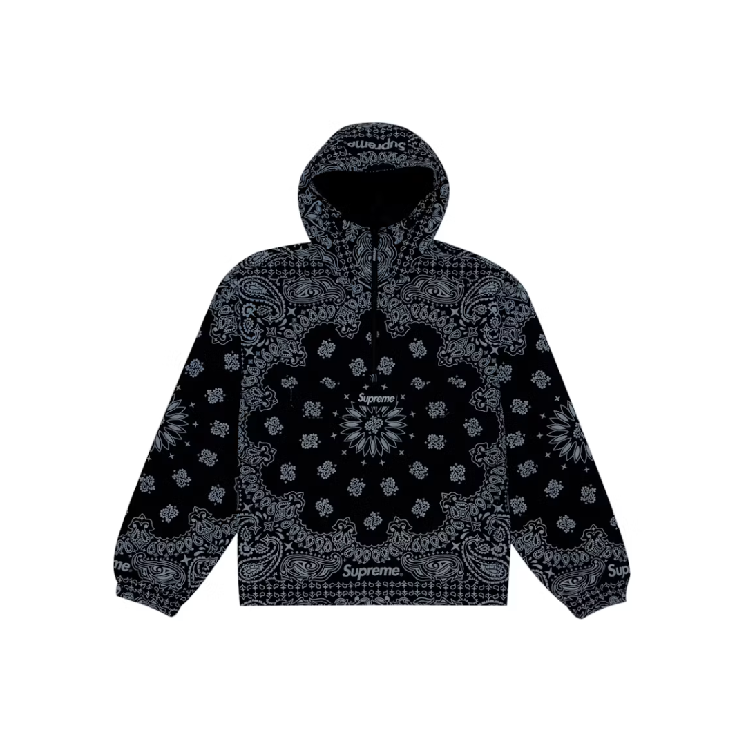 Supreme Reflective Bandana Anorak Black