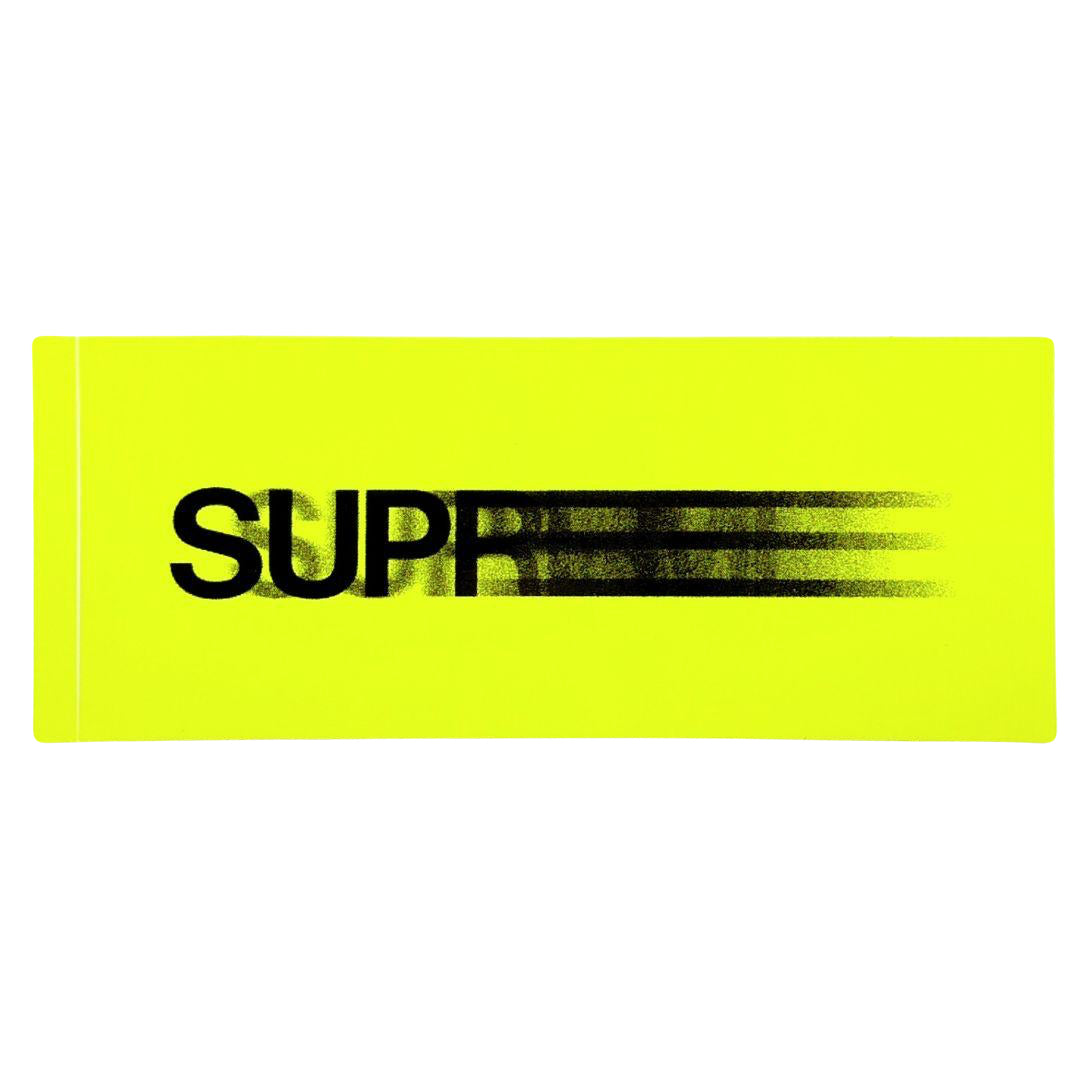 Supreme Yellow Motion Logo Sticker
